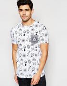 Brave Soul All Over Evil Eye Print T-shirt - White