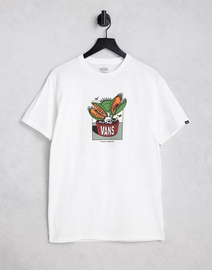 Vans Trap Planter Back Print T-shirt In White