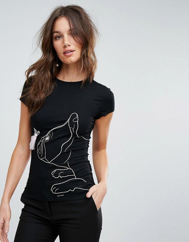 Ted Baker Fairytale Fitted T-shirt - Black