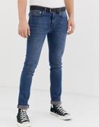 Ps Paul Smith Reflex Stretch Skinny Jeans In Mid Wash-blue