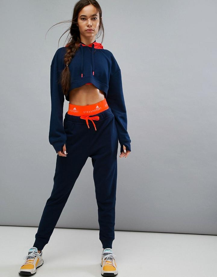 Adidas Stella Sport Sweat Pants In Navy - Navy