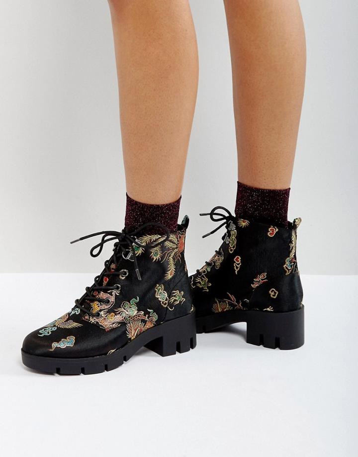Asos Reaction Hiker Ankle Boots - Multi