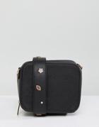 Johnny Loves Rosie Crossbody Bag With Interchangeable Embellished Strap - Black