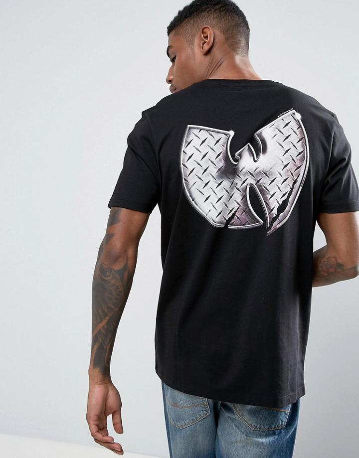 Asos Wu Tang Clan Band T-shirt With Foil Print - Black