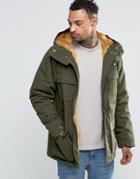 Carhartt Wip Mentley Jacket With Faux Fur Lining - Green