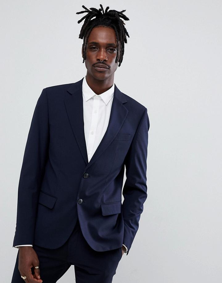 Antony Morato Slim Fit Suit Jacket In Navy