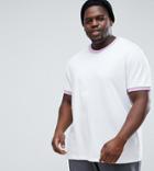 Liquor N Poker Plus Ringer T-shirt With Lilac - White
