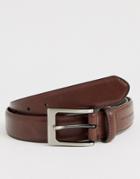 French Connection Prong Buckle Belt-brown