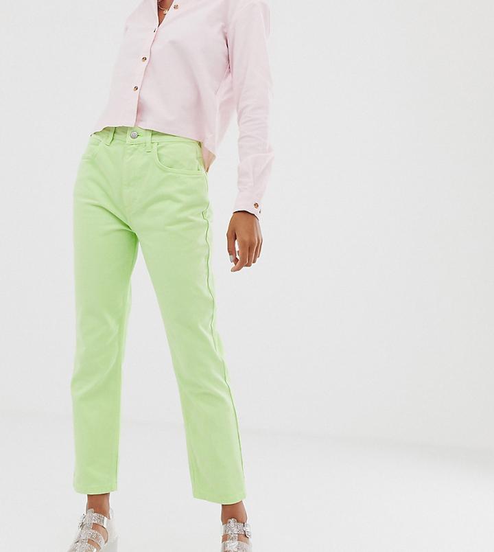 Reclaimed Vintage The '91 Mom Jean In Apple Wash - Green
