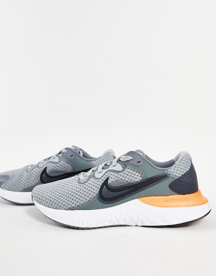 Nike Running Renew Run 2 Sneakers In Gray