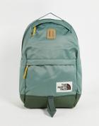 The North Face Daypack Backpack In Green-yellow