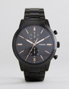 Fossil Fs5379 Rutherford Bracelet Watch In Black - Black