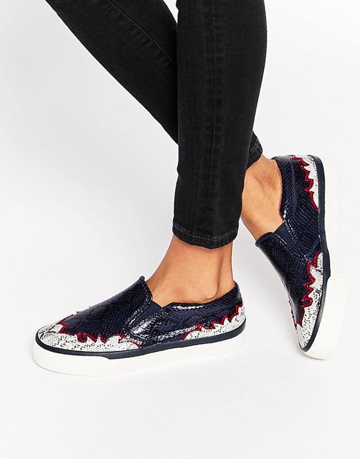 Asos Delight Flame Sneakers - Snake Mix
