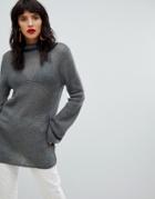 Vero Moda Roll Neck Knitted Sweater - Gray