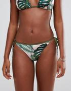 Seafolly Mix And Match Palm Beach Brazilian Tie Side Bikini Bottom - Multi