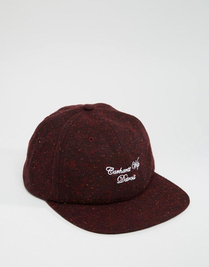 Carhartt Wip Cap 6 Panel - Red
