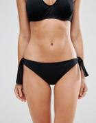 Pour Moi Tie Side Brazilian Bikini Bottom - Black