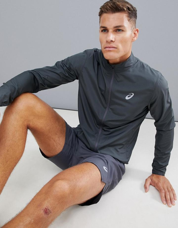Asics Running Jacket In Gray - Gray