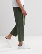 Religion Frequency Wide Leg Chinos - Green