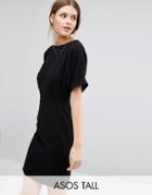 Asos Tall Wiggle Mini Dress - Black