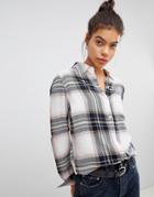 Blend She Viga Check Shirt - Black