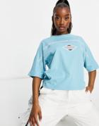 Puma Luxtg Cropped T-shirt In Blue-blues