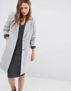 New Look Smart Tailored Coat - Gray