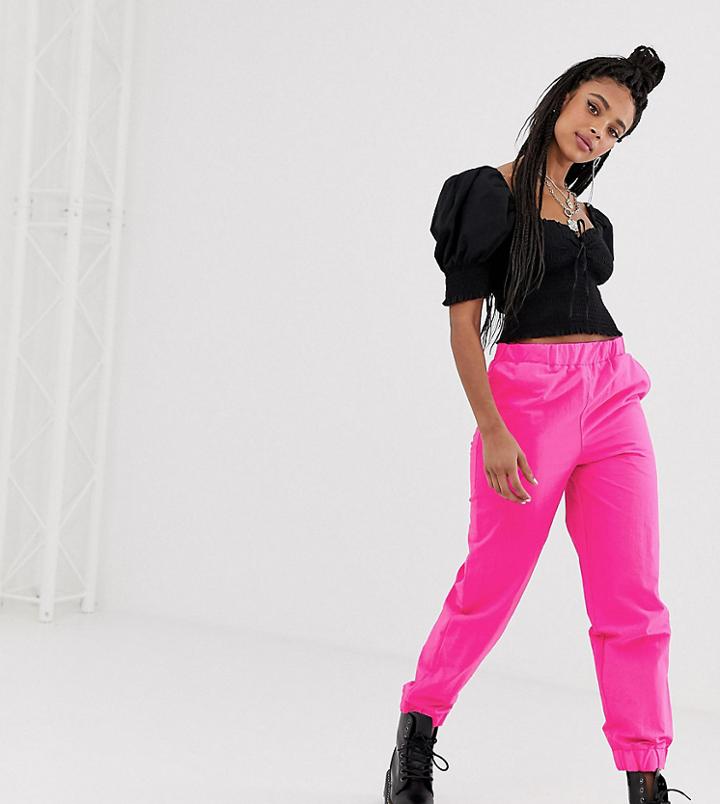 Collusion Nylon Pants-pink