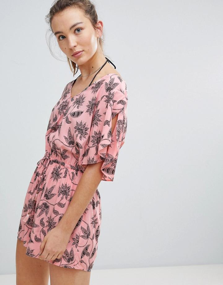 Seafolly Floral Printed Beach Romper - Multi