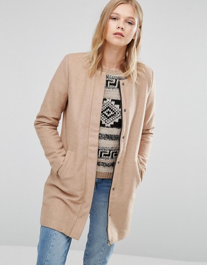Only Sidney Wool Coat - Brown