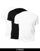 Asos T-shirt With Scoop Neck 3 Pack Save 22%