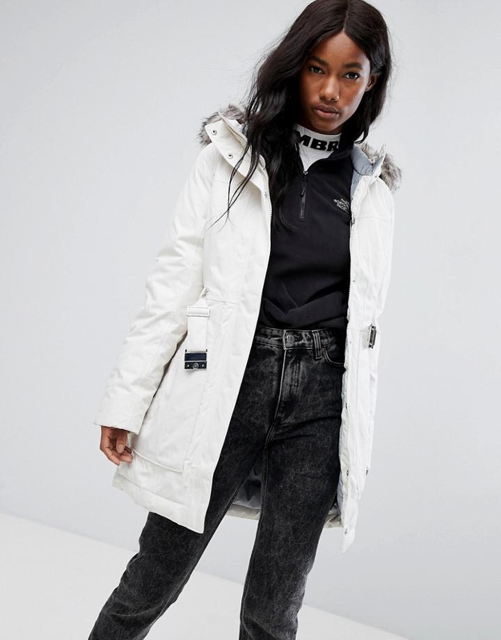 The North Face Brooklyn Parka In White - White