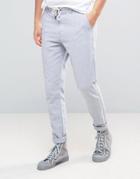 Casual Friday Tapered Pant With Tie Detail At Waist - Gray