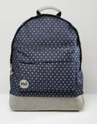 Mi-pac Denim Spot Backpack In Blue - Blue
