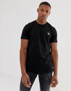 Ps Paul Smith Slim Fit Zebra Logo T-shirt In Black