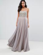 Forever Unique Sweetheart Maxi Dress - Gray