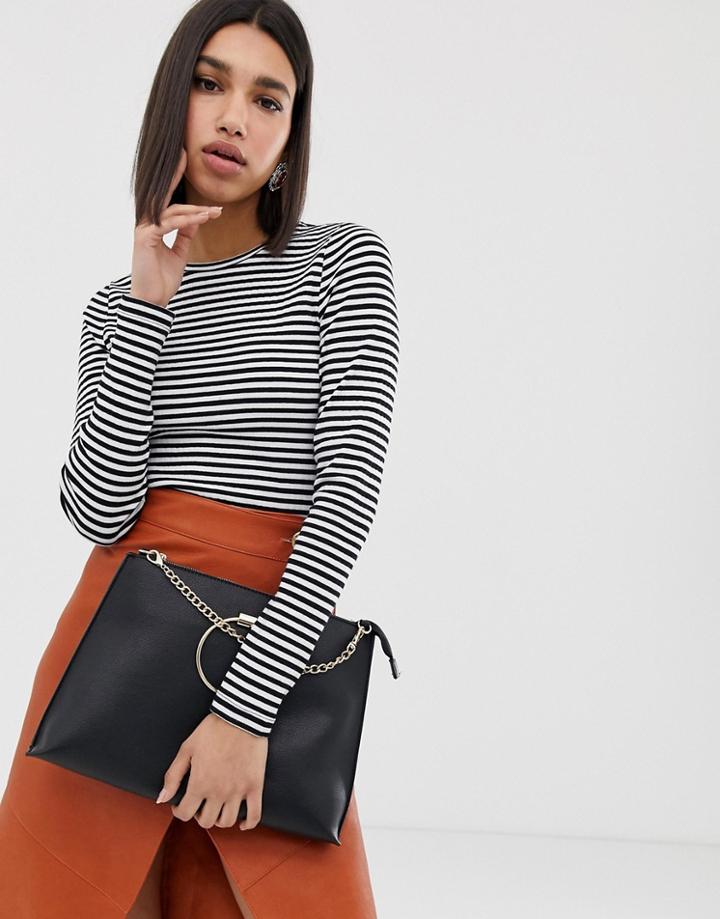 Vero Moda Stripe Long Sleeve Top