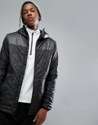 Armada Gremiln Quilted Puffer Jacket Hooded In Black - Black