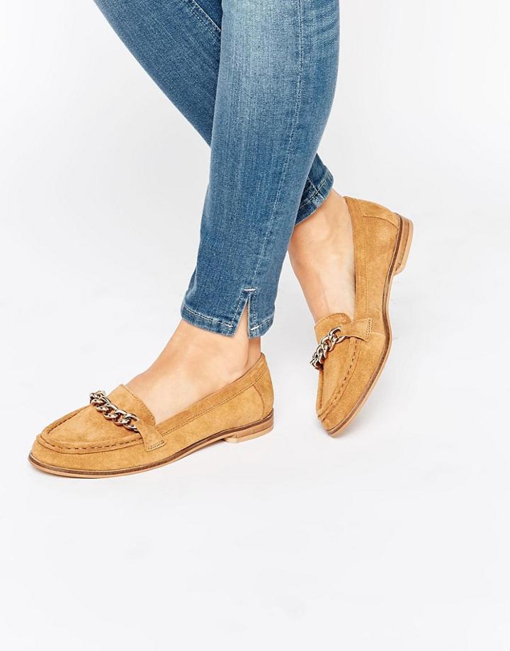 Park Lane Chain Trim Moccasin - Tan