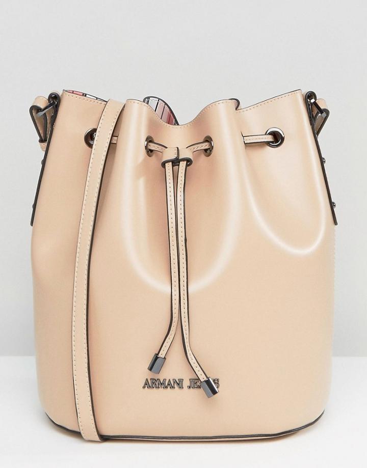 Armani Jeans Duffle Bag In Blush - Beige