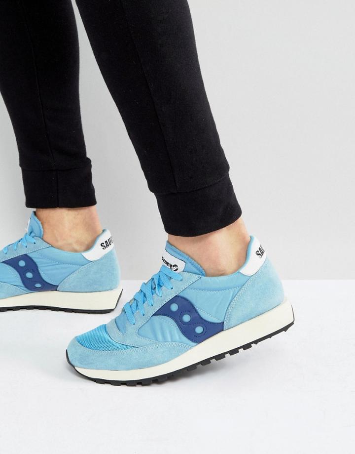 Saucony Jazz Original Vintage Sneakers In Blue S70368-7 - Blue