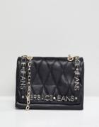 Versace Jeans Quilted Logo Shoulder Bag - Black