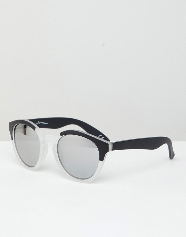 Jeepers Peepers Mixed Frame Cat Eye Sunglasses - Black