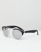 Jeepers Peepers Mixed Frame Cat Eye Sunglasses - Black