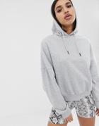 Asos Design Oversized Hoodie In Gray