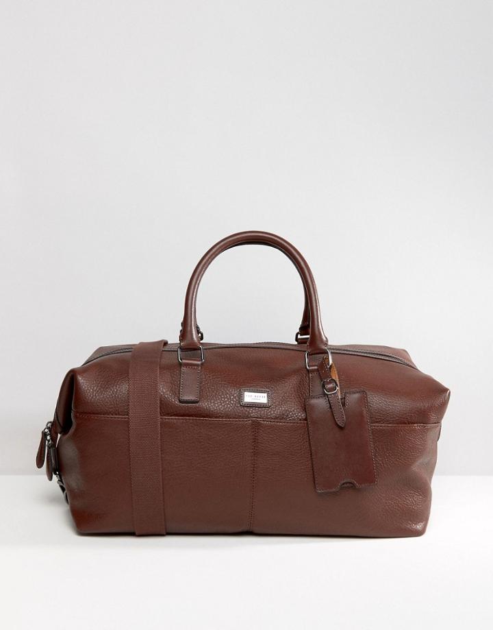 Ted Baker Carryall In Leather - Brown