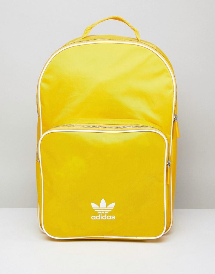 Adidas Originals Adicolor Backpack In Yellow Cw0634 - Yellow