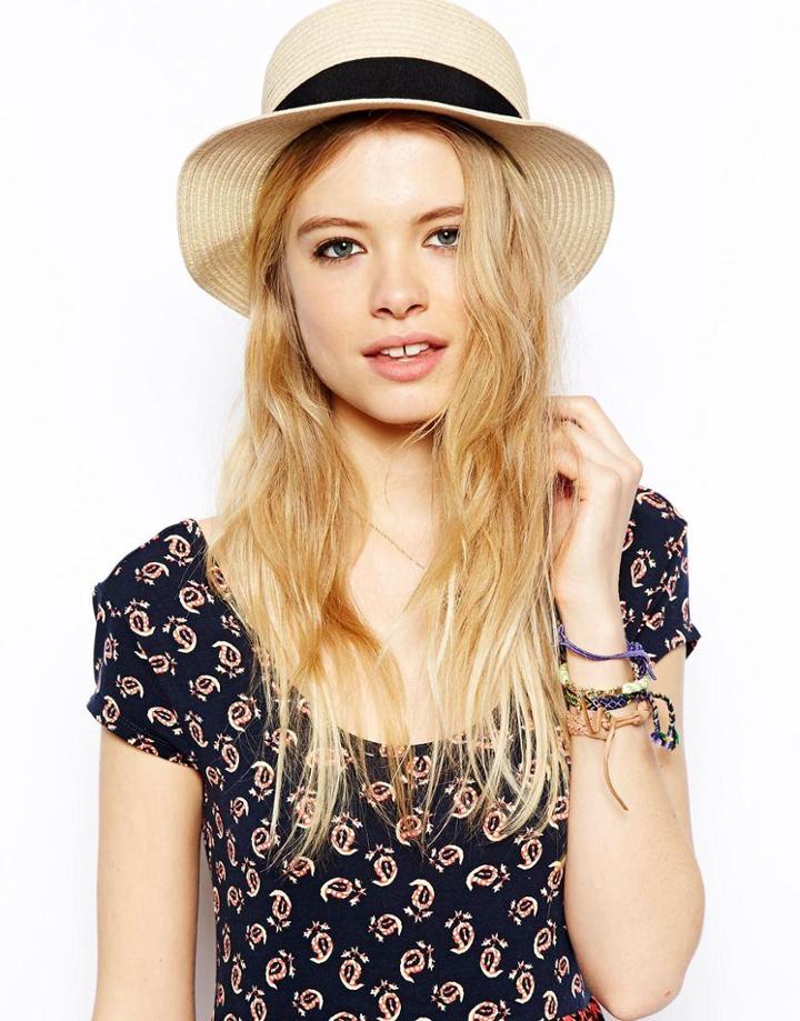 Asos Straw Boater Hat