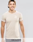 Puma Retro T-shirt In Muscle Fit Exclusive To Asos - Beige