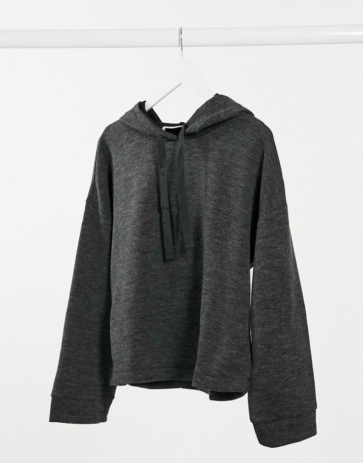 Mango Hoodie Set In Charcoal-grey